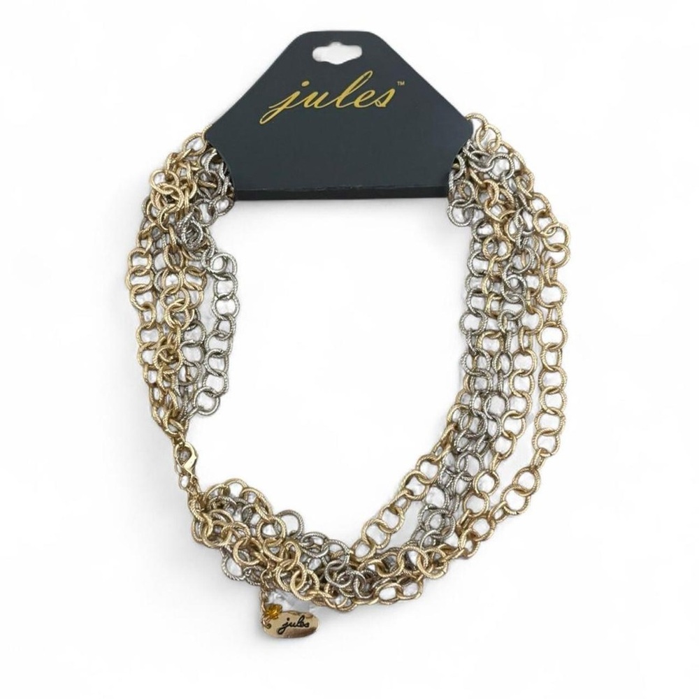 Joules Dual-Tone Gold and Silver Necklace